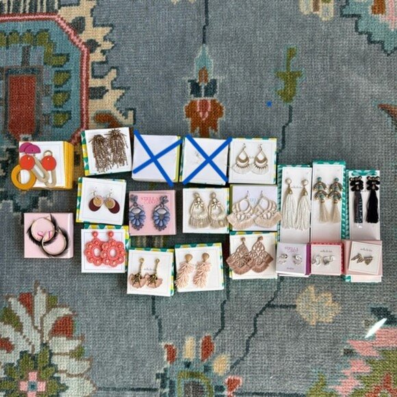 Stella & Dot Assorted Earring Lot - most never worn! Less than $10 a pair!! - Picture 1 of 12
